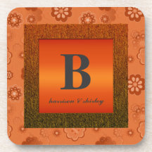 Monogram Cork Coaster