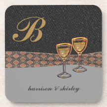Monogram Cork Coaster