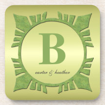 Monogram Cork Coaster