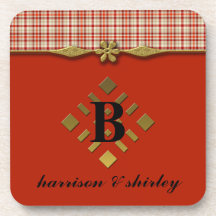 Monogram Cork Coaster