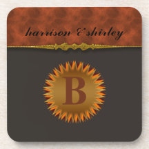 Monogram Cork Coaster