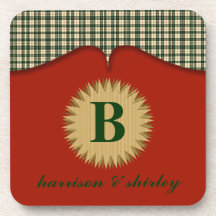 Monogram Cork Coaster