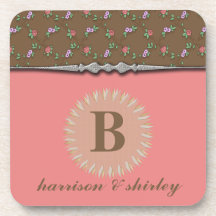 Monogram Cork Coaster