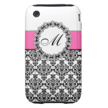 Monogram Damask Paris Chic iPhone 3 Case-Mates