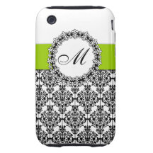 Monogram Damask Paris Chic iPhone 3 Case-Mates