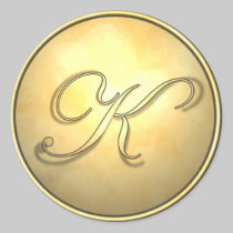 monogram_gold stickers
