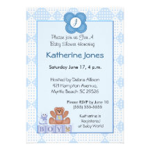 Monogram Invitation for Boys