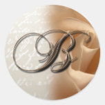 Monogram Letter B 2008 Wedding Envelope Sticker stickers