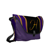 Monogram Letter H Messenger Bag