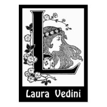 Monogram Letter L Business Card