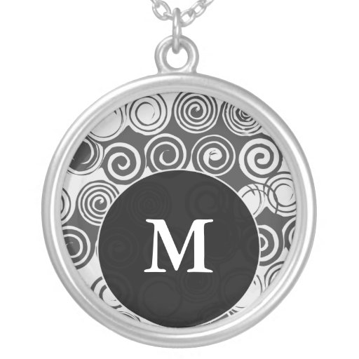 Monogram Letter M Pendant Necklace