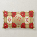 Monogram Letter N Throw Pillow