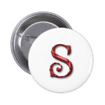 Monogram Letter S Button