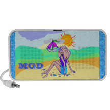 monogram Sun sand sailboat speaker