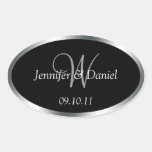 Monogram W Wine Labels To Customise stickers