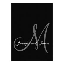 Monogram Wedding Invitations