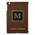 Monogram Wood-look Personalised iPad Mini Case