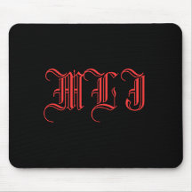 Monogramed Mouse Pad