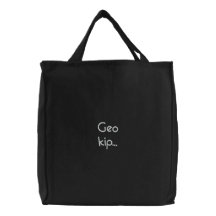 monogramm embroidered bag