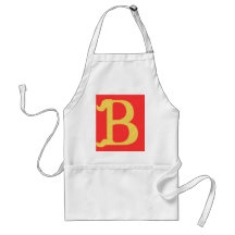 Monogrammed Apron with the Letter B