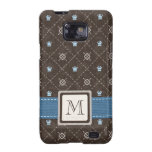 Monogrammed Argyle Crown Samsung Galaxy S Case