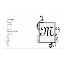 Monogrammed Business Card