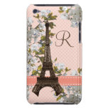 Monogrammed Eiffel Tower Damask iPod Touch 4 Case Case-Mate iPod Touch Case