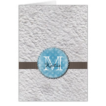 Monogrammed Handmade Paper Cards