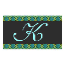 Monogrammed Personal or Business Profile Card Business Cards