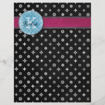 Monogrammed Silver Star Flyers