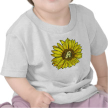 Monogrammed Sunflower T Shirts