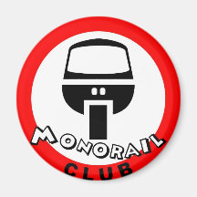 monorail club refrigerator magnets