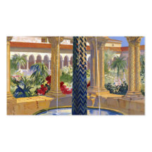 Monreale Palermo Italy Vintage Travel Poster Business Card