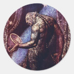 Monster Art:  Ghost of a Flea by William Blake Round Sticker