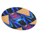 MONSTER Blue Ink : Tin Sheet Cutout Cartoon Plates