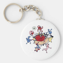 monsters attack of the heart anti love vector key chain