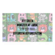 Monsters & Kaiju Business Card Templates