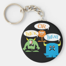 Monsters Trick or Treat Keychain