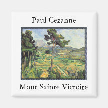 Mont Sainte Victoire - Paul Cezanne Refrigerator Magnets