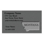Montana Business card  carved stone look