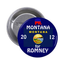 Montana for Romney 2012 Buttons
