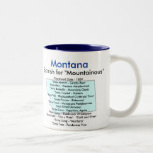 Montana Symbols & Map Mugs