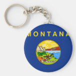 Montana, United States flag Keychain