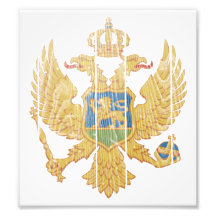 Montenegro Coat Of Arms Photographic Print