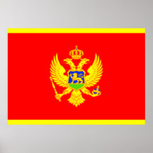Montenegro Flag Posters