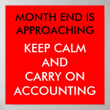 MONTH END IS APROACHING: POSTER