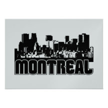 Montreal Skyline Personalized Invitation