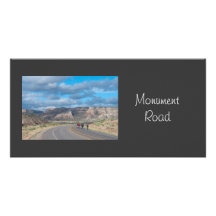 Monument Road, Colorado Customised Photo Card