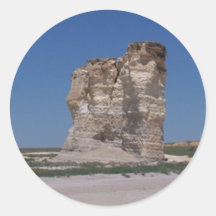 Monument Rock Round Stickers