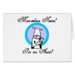 Moo-velous New Aunt Tshirts and Gifts Greeting Cards